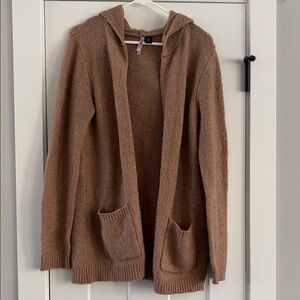 Love By Design Tan Hooded Cardigan
